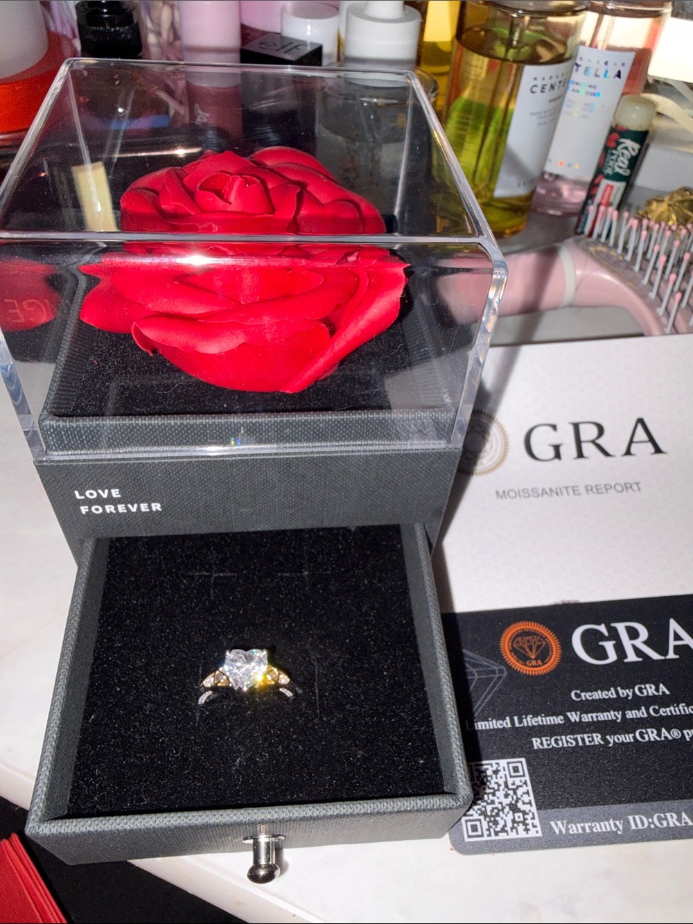 Moissanite Engagement/Promise Ring